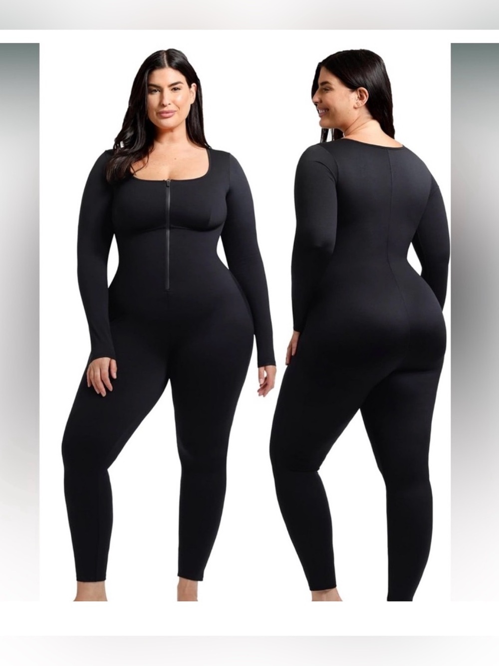 Shapellx AirSlim Long Sleeve Sport Shaping Jumpsuit Women, Size XL  NWT